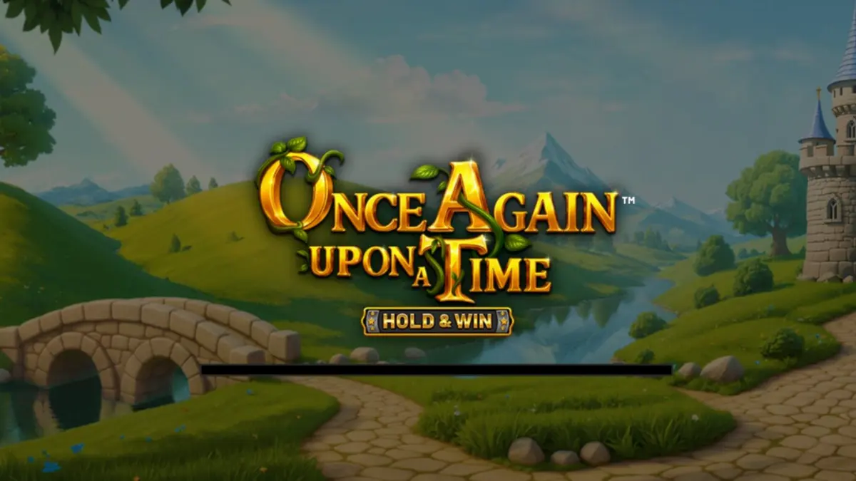 Tampilan antarmuka seluler slot Once Again Upon A Time dengan tema fantasi abad pertengahan